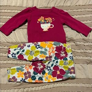 Carter's Pink Floral Kids Matching Set